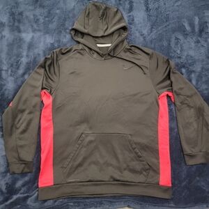 Nike Black and Red Performance Hoodie